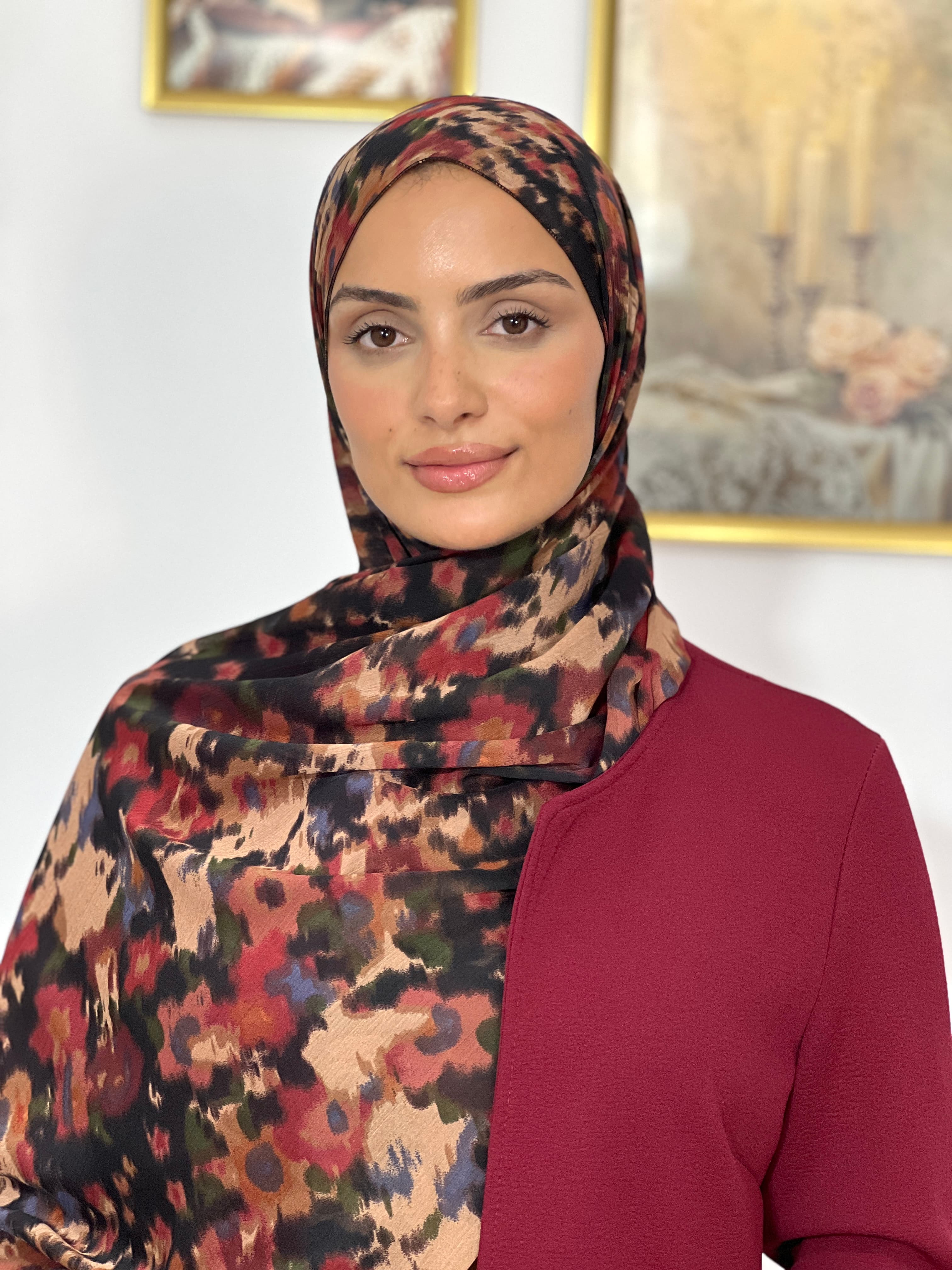Allurina scarf - "Autumn Camouflage"