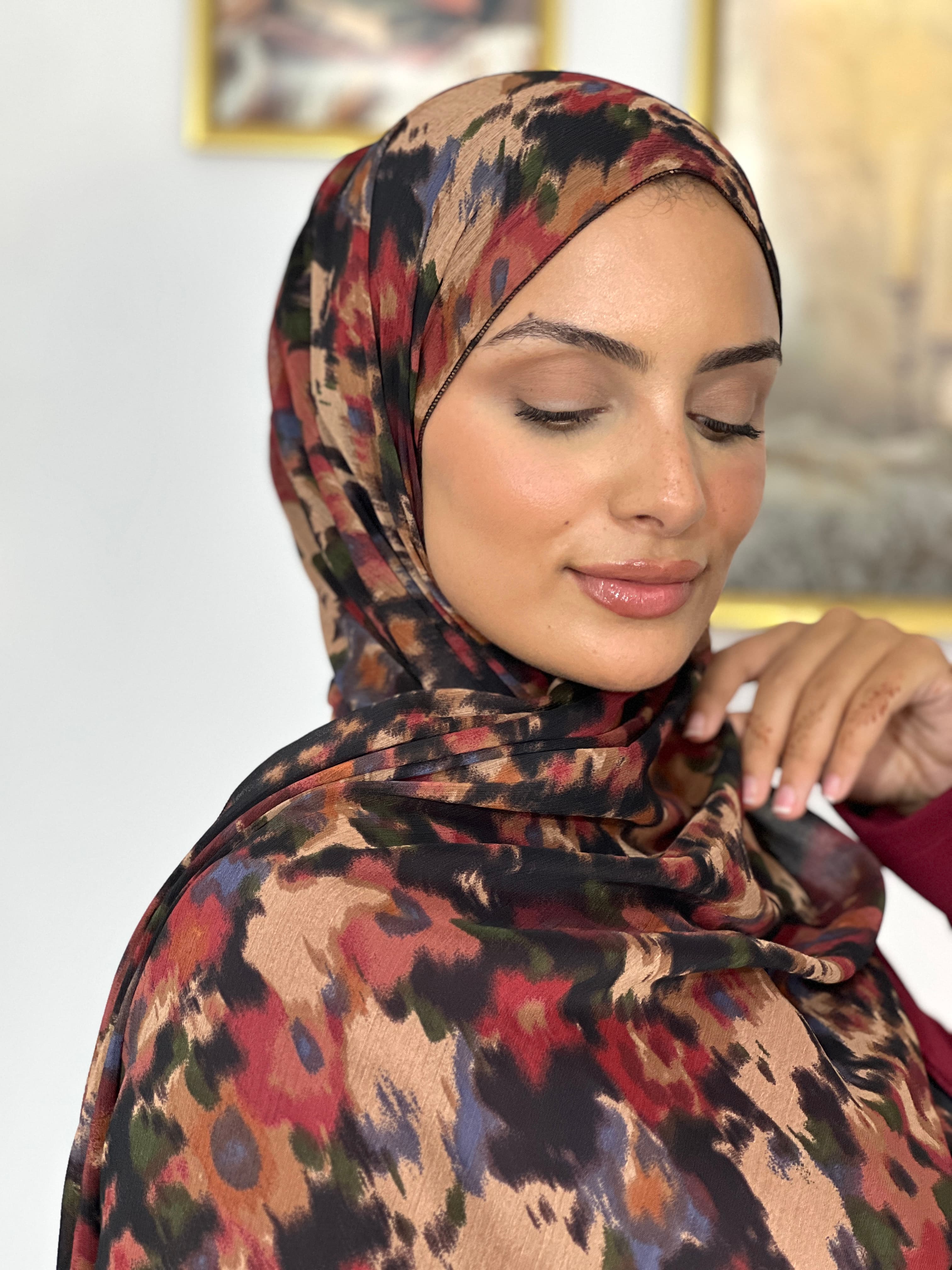 Allurina scarf - "Autumn Camouflage"