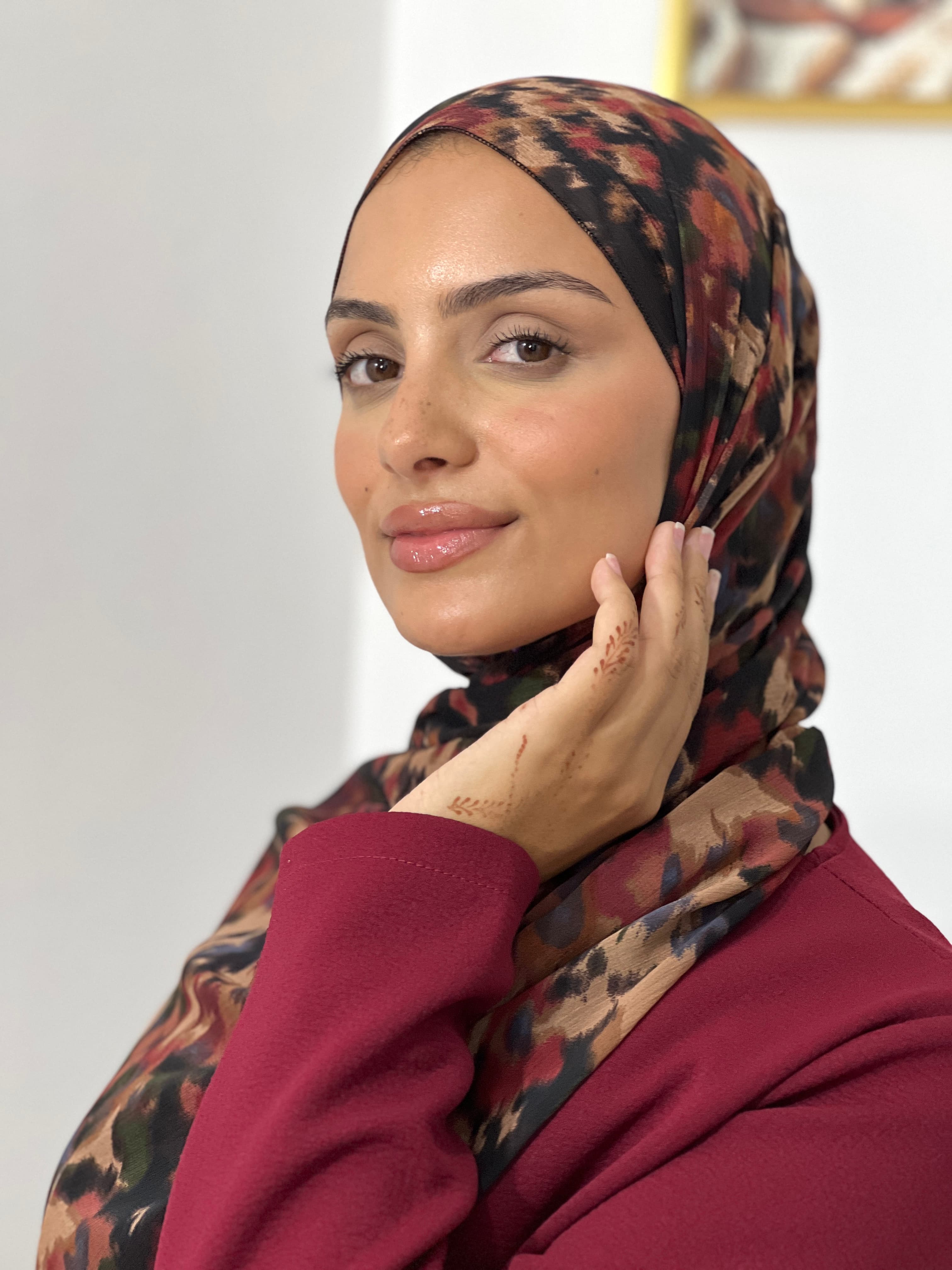 Allurina scarf - "Autumn Camouflage"