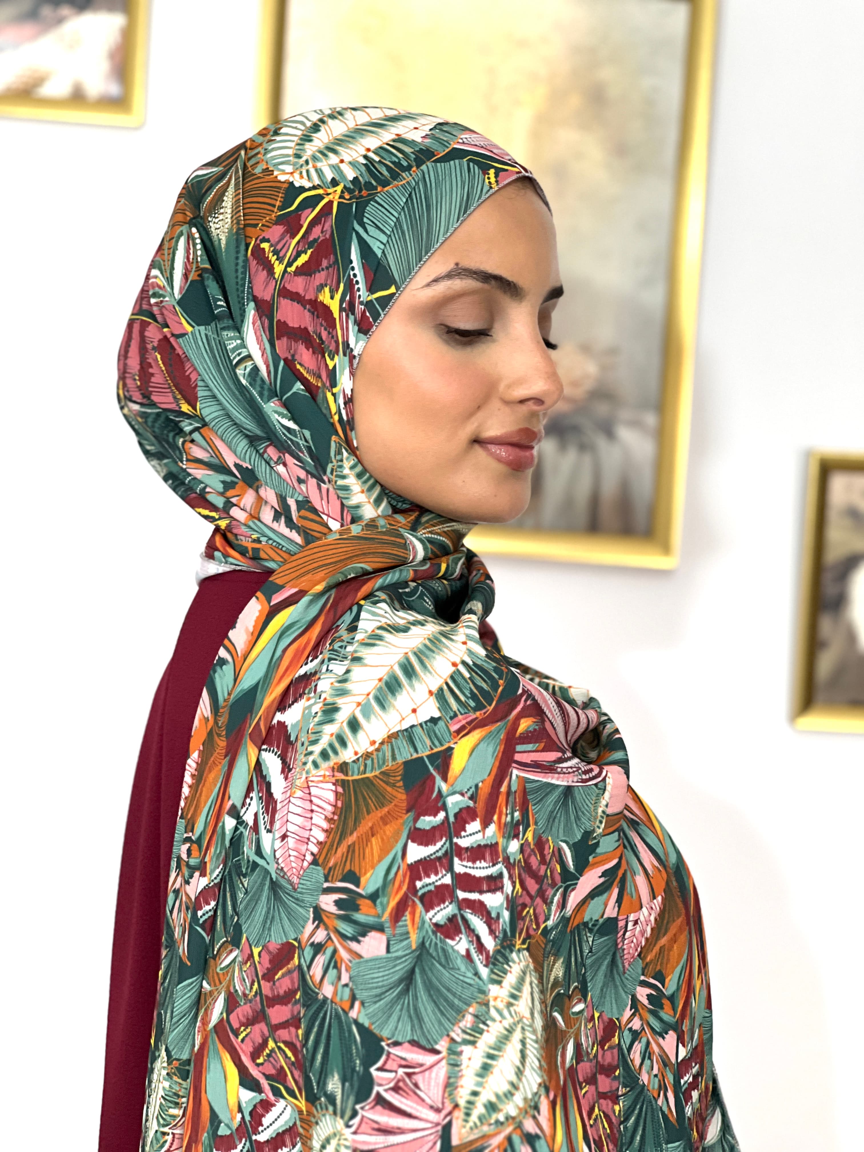 Allurina scarf - "Rainforest Print"