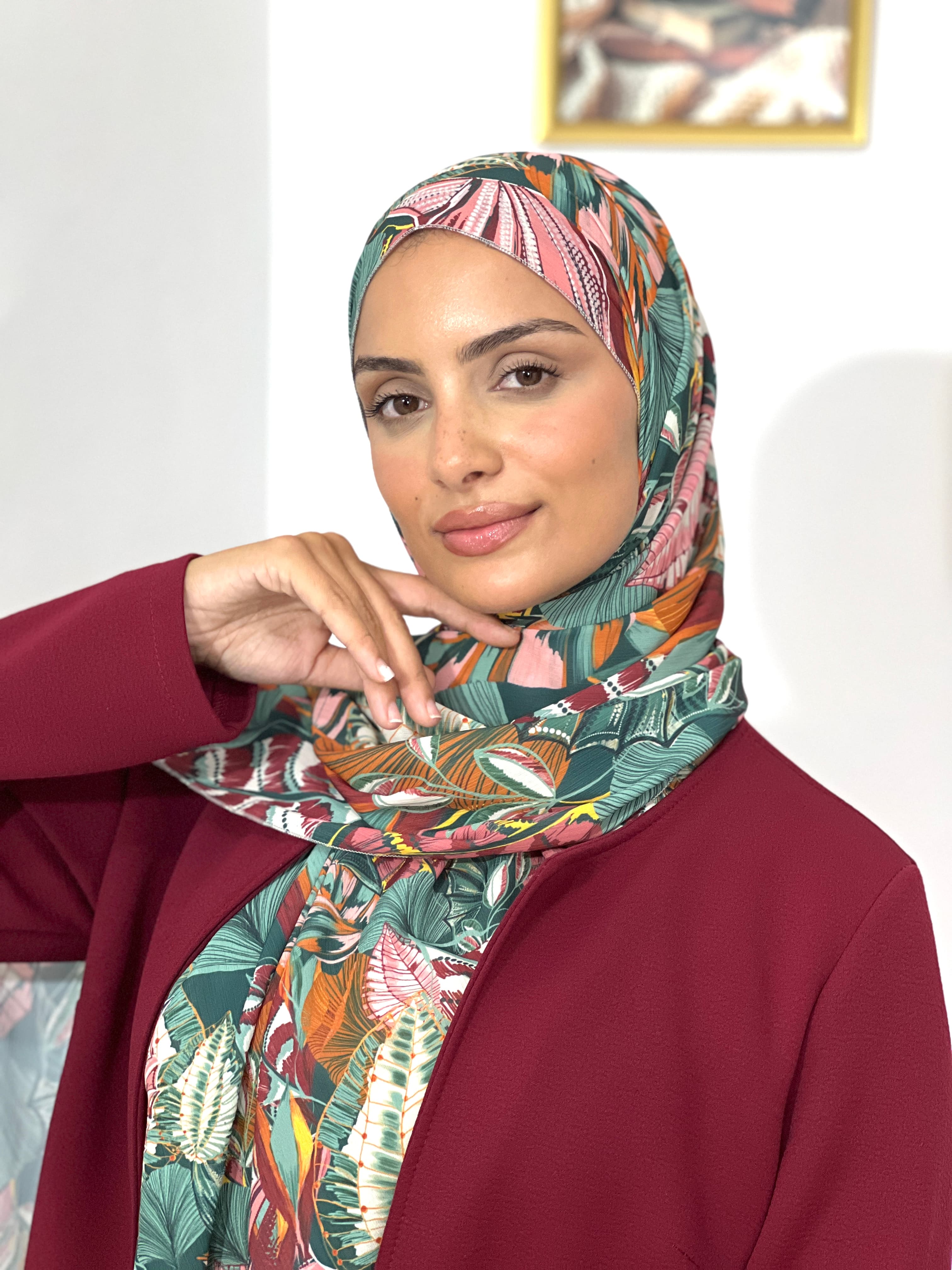 Allurina scarf - "Rainforest Print"