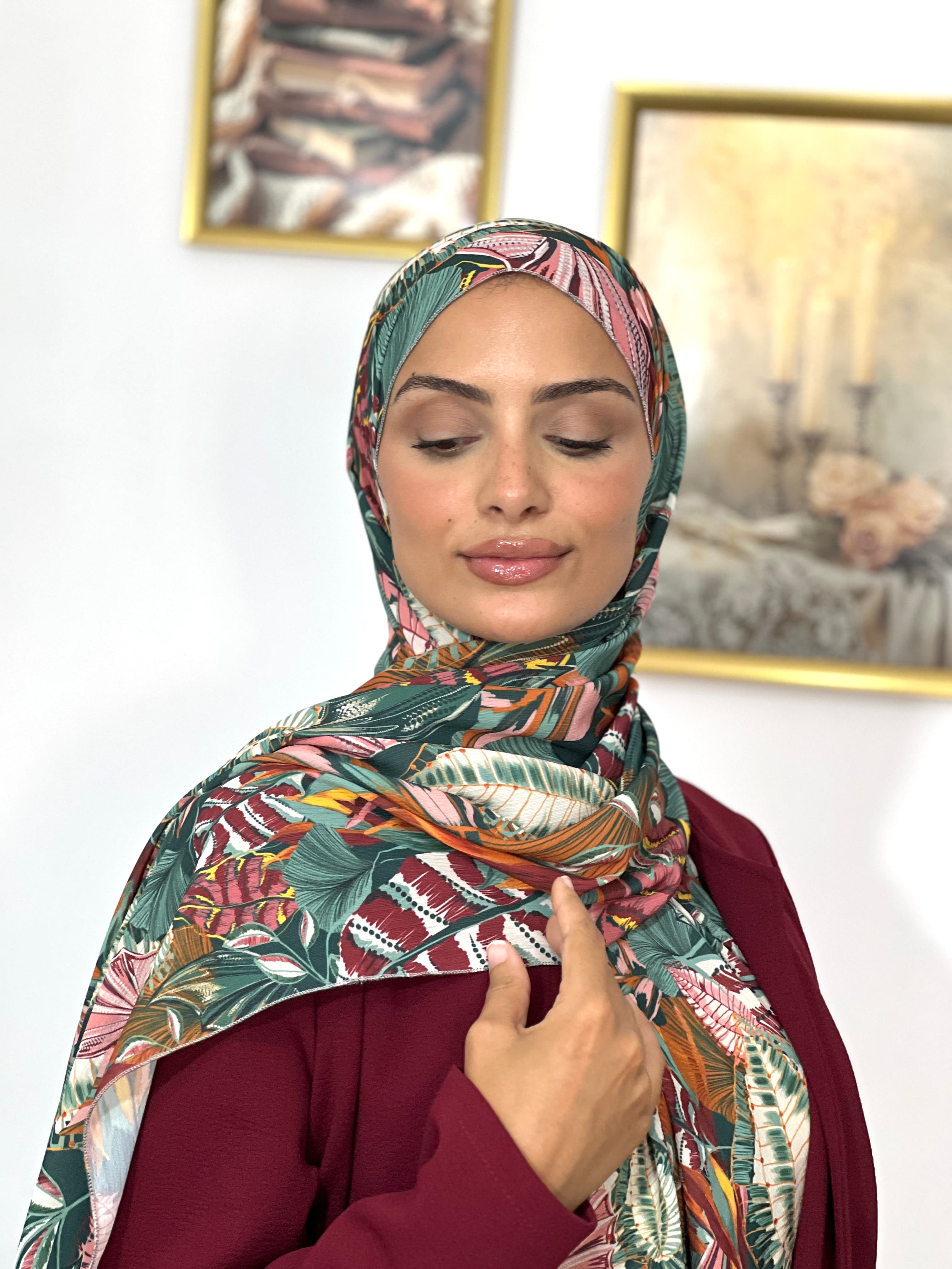Allurina scarf - "Rainforest Print"