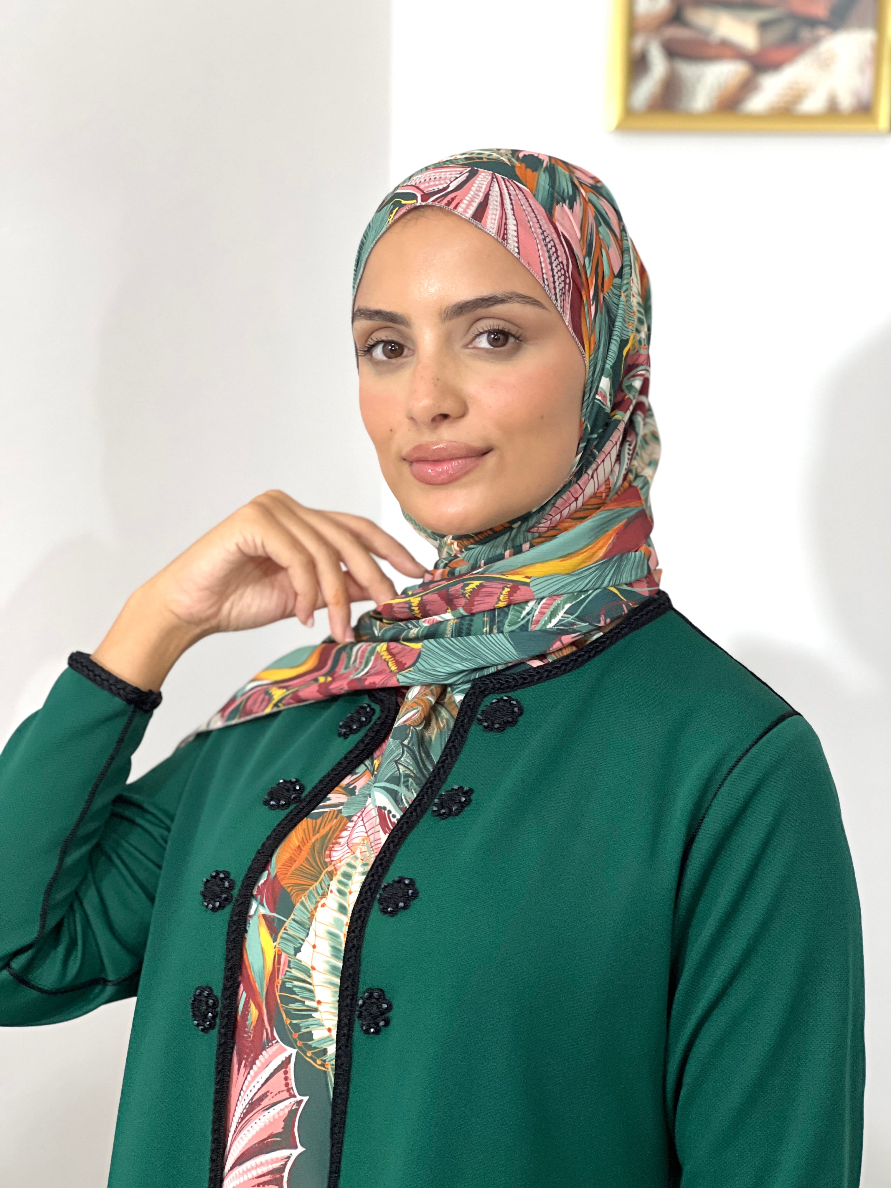 Allurina scarf - "Rainforest Print"