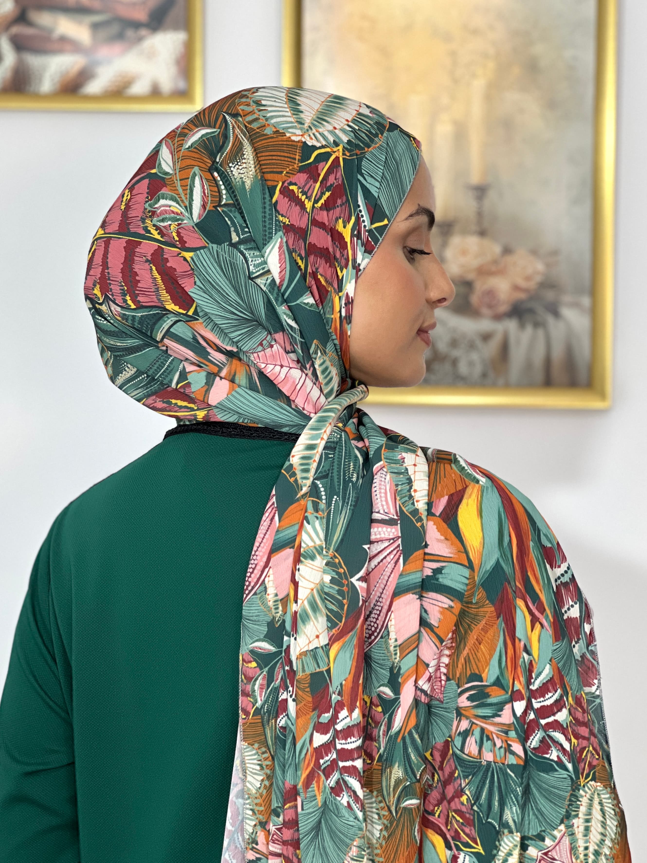 Allurina scarf - "Rainforest Print"