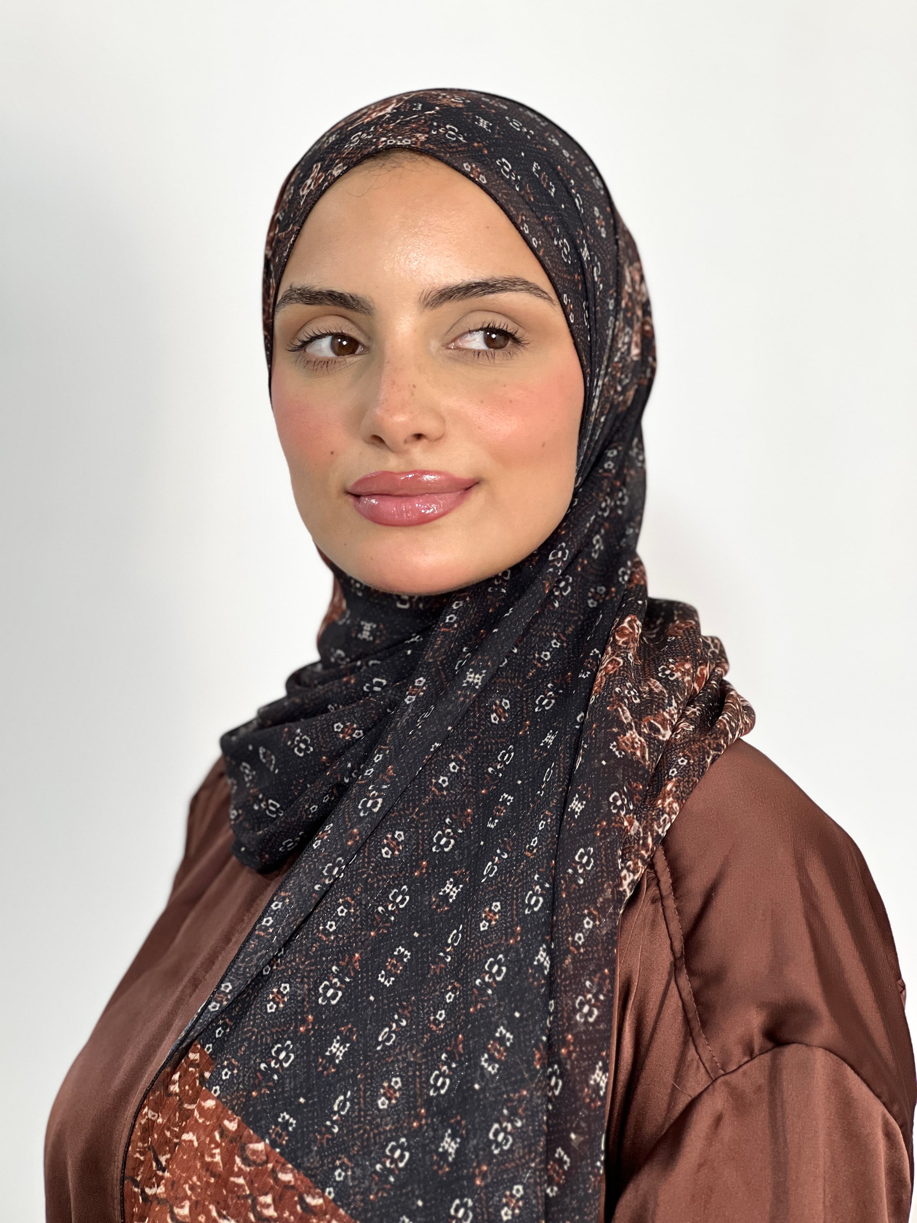 Allurina scarf - "Chocolate Noir"