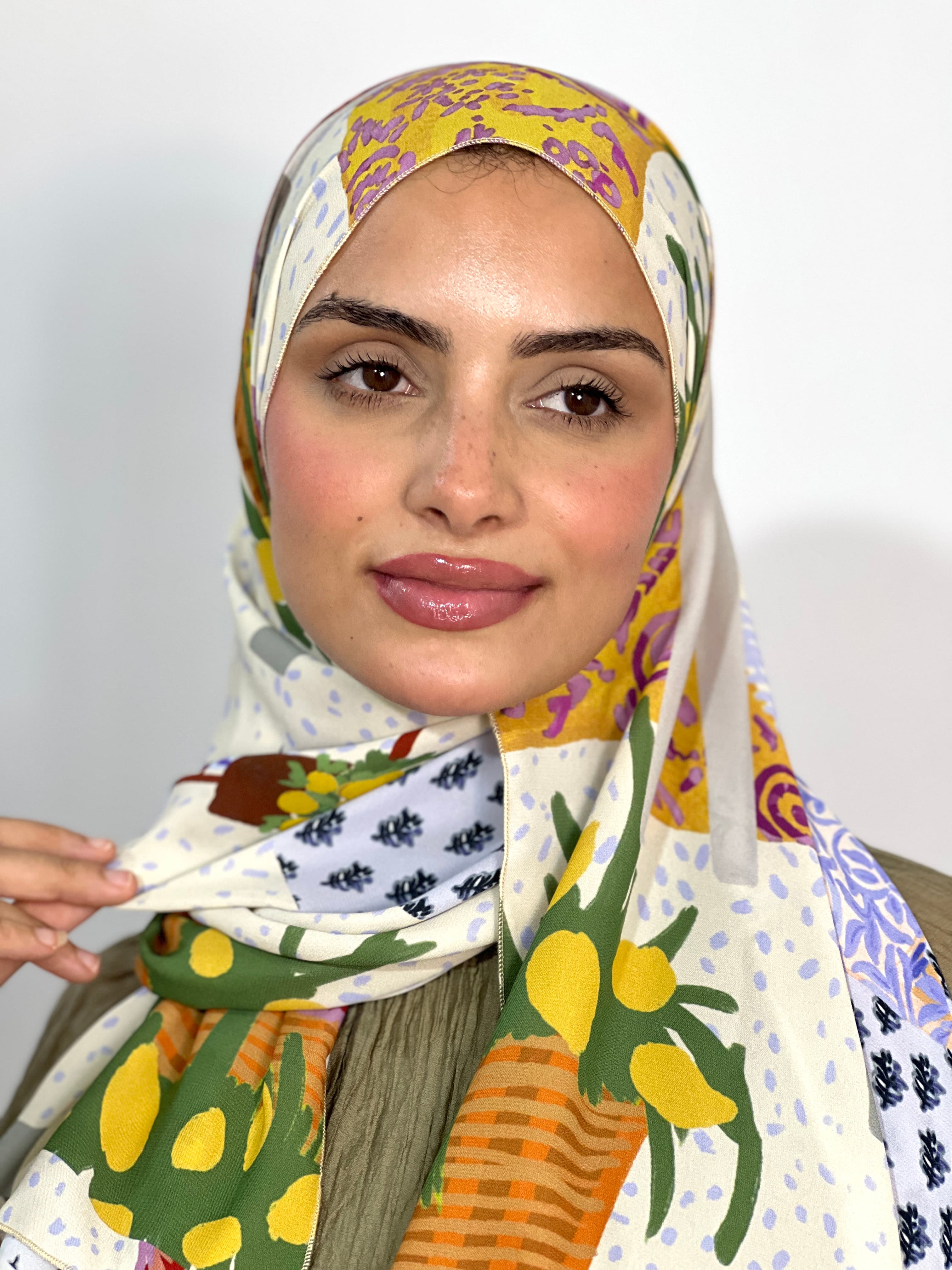 Allurina scarf - "Boho Collage"